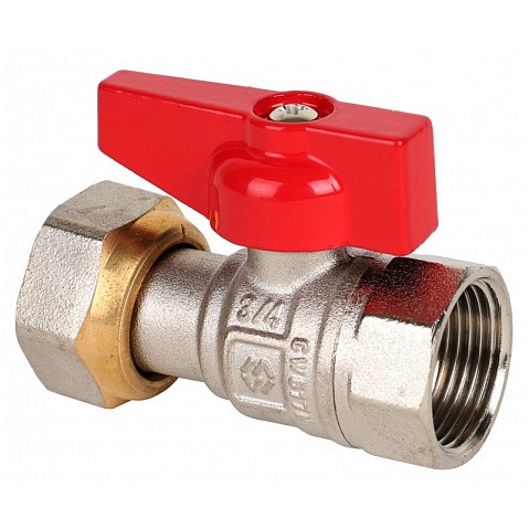 Кран латунный шаровой MVI BV.530 DN 15 PN 40 никелированный полнопроходной бабочка муфта-накидная гайка купить в Краснодаре | "Проконсим"