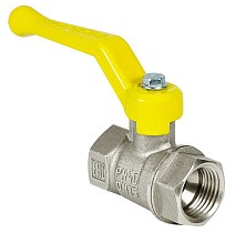 Краны латунные шаровые газовые 11Б27фт1М DN 15-50 PN 25-40 никелированные рычаг муфта-муфта Valfex.271 Standart ГОСТ Р 59553 купить в Краснодаре | "Проконсим"
