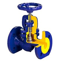 Клапаны запорные DN 15-200 PN 40 стальные до 400гр. фланцевые Zetkama zGLO.215F купить в Краснодаре | "Проконсим"