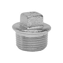 Заглушка чугунная DN 15-50 PN 16 оцинкованная штуцерная Fittex Plus купить в Краснодаре | "Проконсим"