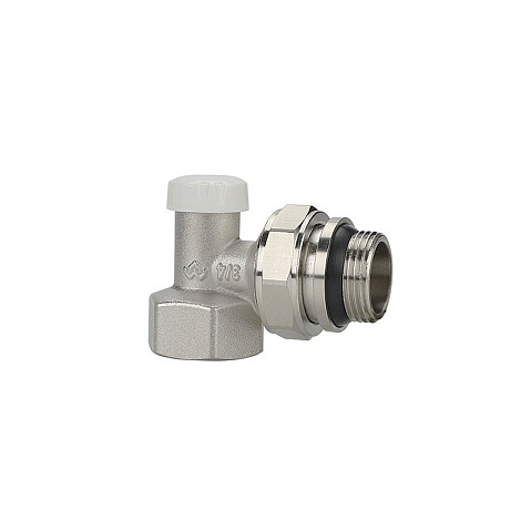 Клапан радиаторный VARMEGA VM10213 DN20 PN10 угловой настроечный G-3/4'' с уплотнением муфта-штуцер купить в Краснодаре | "Проконсим"