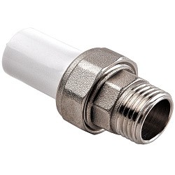  Муфта ПП разьемная 40-1'' PN 25 белая РВК 20551 (930659134) со склада Проконсим в Краснодаре