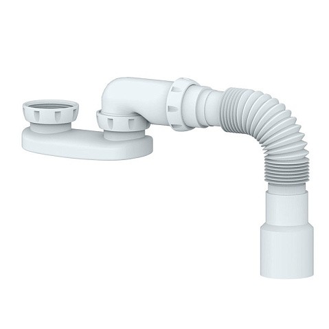 Сифон для поддона Unicorn G12, 40х50 гибкий отвод, 1 1/2'' х40 купить в Краснодаре | "Проконсим"