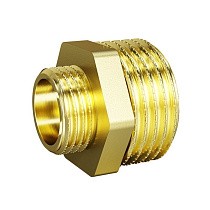 Ниппели латунные DN 15-50 PN 40 штуцер-штуцер переходный LD Pride купить в Краснодаре | "Проконсим"