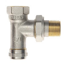 Клапан радиаторный настроечный DN 15-20 PN 10 угловой никелированный под шестигранник РИДАН купить в Краснодаре | "Проконсим"