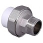 Муфта комбинированная ПП 20-3/4'' PN 25 разъёмная с наружной резьбой белая VALFEX  купить в Краснодаре | "Проконсим"