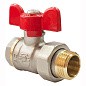 Кран латунный шаровой Valfex Optima.227.NLB1 11Б27фт1М DN 15 PN 25 никелированный американка бабочка купить в Краснодаре | "Проконсим"