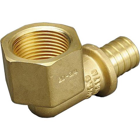 Угольник латунный для PEX труб 16-1/2'' PN 10 под надвижную гильзу с внутренней резьбой ONE PLUS купить в Краснодаре | "Проконсим"