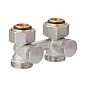 Узел нижнего подключения MVI TR.410.0505 DN 20 PN 10 прямой двухтрубный вентильного типа 20-3/4'' под евроконус, муфта купить в Краснодаре | "Проконсим"