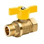 Кран латунный шаровой газовый 11Б27п DN15 PN40 бабочка муфта-штуцер БАЗ Standart купить в Краснодаре | "Проконсим"