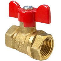 Краны латунные шаровые 11Б27фт1М DN 15-32 PN 40 бабочка муфта-муфта Valfex.217.LB1 купить в Краснодаре | "Проконсим"