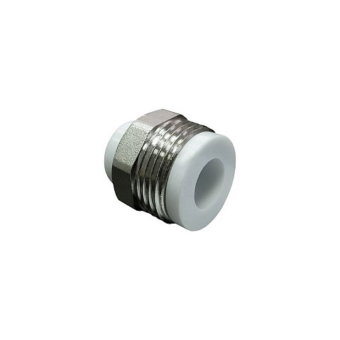 Штуцер 32 PN 25 G-1 1/4'' НР белый VALFEX купить в Краснодаре | "Проконсим"