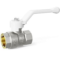 Краны латунные шаровые DN 15-50 PN 25-40 никелированные рычаг белый муфта-муфта LD Pride 47.301 купить в Краснодаре | "Проконсим"