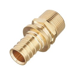  Муфта латунная под надвижную гильзу PEX-НР 16-1/2'' тяжелая MVI SF.620.0404 (922102220) со склада Проконсим в Краснодаре