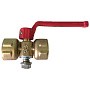 Кран латунный шаровой 11Б18бк(у)2 DN 15 PN 16 под манометр G1/2''хG1/2'' без контрольного фланца муфта-муфта рычаг Пензапромарматура купить в Краснодаре | "Проконсим"