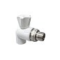 Кран шаровой для радиатора ПП 25-3/4'' PN 25 угловой с американкой белый VALFEX  купить в Краснодаре | "Проконсим"