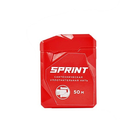 сантехническая нить для герметизации резьбы Sprint 50м в многоразовом боксе блистер купить в Краснодаре | "Проконсим"