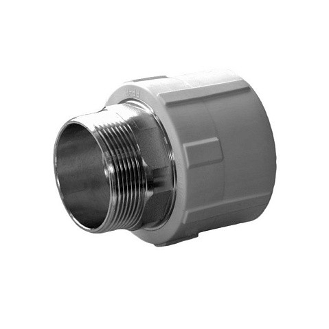 Муфты ПП DN 40-110 PN 25 под ключ с наружной резьбой белые купить в Краснодаре | "Проконсим"