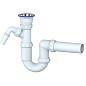 Сифон для умывальника Unicorn Y310V, 40х40 прямой отвод, 1 1/2'' х40 чаша из нержавеющей стали с отводом для стиральной машины купить в Краснодаре | "Проконсим"