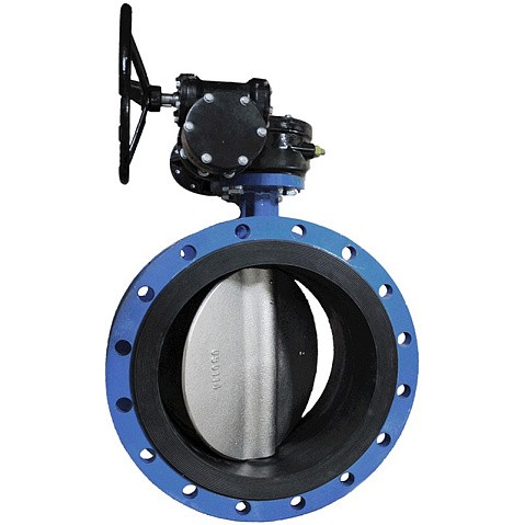 Затвор дисковый поворотный DN 350 PN 10(16) фланцевый с диском из чугуна уплотнение-EPDM редуктор СибЗТА купить в Краснодаре | "Проконсим"