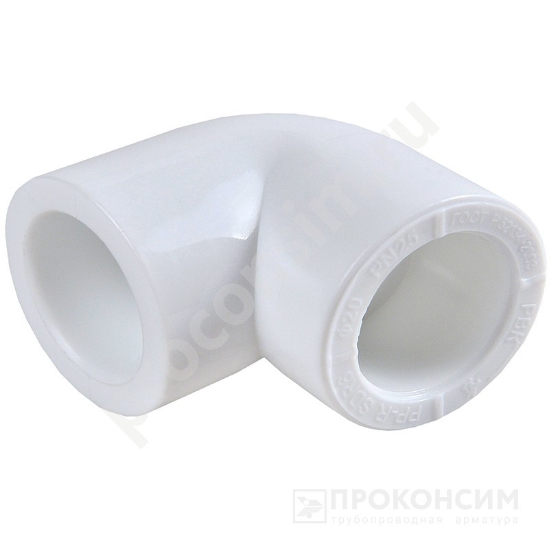 Цена по запросу.  . Угольник ПП 90гр. 25 PN 25 белый РВК 31102 (930659284) со склада Проконсим в Краснодаре