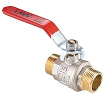 Краны латунные шаровые DN 15-25 PN 40 никелированные рычаг штуцер-штуцер MVI BV.516 купить в Краснодаре | "Проконсим"