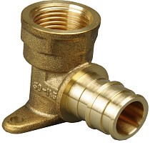 Угольники латунные для PEX труб DN 16-20 PN 10 под надвижную гильзу OP с внутренней резьбой ONE PLUS купить в Краснодаре | "Проконсим"