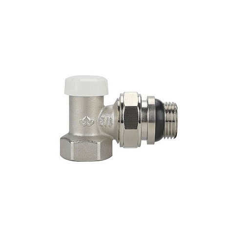 Клапан радиаторный VARMEGA VM10211 DN15 PN10 угловой настроечный G-1/2'' с уплотнением муфта-штуцер купить в Краснодаре | "Проконсим"