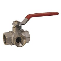 Краны трёхходовые DN15-20 PN25 муфтовые рычаг SGLprof купить в Краснодаре | "Проконсим"