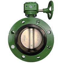 Затворы чугунные дисковые DN 50-1200 PN 16 фланцевые с чугунным диском с редуктором GALA Тип.2123-G купить в Краснодаре | "Проконсим"