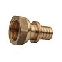 Муфта латунная для PEX труб  25-3/4''  PN 16  под надвижную гильзу с накидной гайкой  РосТурПласт купить в Краснодаре | "Проконсим"