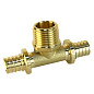 Тройник латунный для PEX труб 20-1/2''-20 PN 16 S-2,8мм под надвижную гильзу Valfex VF.433.AF купить в Краснодаре | "Проконсим"