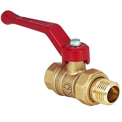  Латунный шаровой кран Ду32 Ру40 Valfex VF.223.LR1.114.DP 11Б27фт1М американка, проход , рычаг. (111401016) со склада Проконсим в Краснодаре