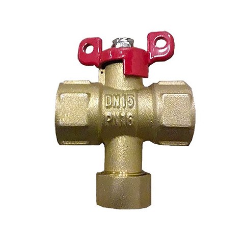 Кран латунный шаровой Пензапромарматура DN15 PN16 G1/2'' с фильтром никелированный полнопроходной муфта-муфта бабочка купить в Краснодаре | "Проконсим"