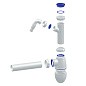 Сифон для мойки Unicorn В510V, 40х40 прямой отвод, 1 1/2'' х40 с отводом для стиральной машины преходник 40х32 купить в Краснодаре | "Проконсим"