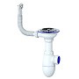 Сифон для мойки Unicorn В411P, без отвода, 3 1/2'' х40 чаша из нержавеющей стали, круглый перелив купить в Краснодаре | "Проконсим"