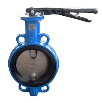 Затворы поворотные дисковые DN 32-300 PN 16 межфланцевые с чугунным диском рычаг Seagull купить в Краснодаре | "Проконсим"