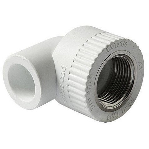 Угольник комбинированный ПП 20-1/2'' PN 25 с внутренней резьбой белый Pro Aqua PA26008P купить в Краснодаре | "Проконсим"