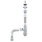 Сифон для мойки Unicorn В220, 40х50 гибкий отвод, 1 1/2'' х40 чаша из нержавеющей стали купить в Краснодаре | "Проконсим"