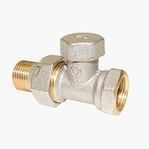Клапан запорно-регулирующий Raditec DN 15 PN 16 прямой G1/2'' Kvs = 1,41 м3/ч для радиатора, 120гр. купить в Краснодаре | "Проконсим"
