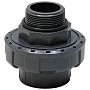 Муфта разборная НПВХ DN 32-1" PN 16 клеевая с наружной резьбой черная Aquaviva BMG32100