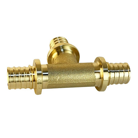 Тройники латунные для PEX труб DN 16-20 PN 16 под надвижную гильзу Valfex VF.431.AF купить в Краснодаре | "Проконсим"