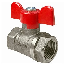 Краны латунные шаровые DN 15-25 PN 40 бабочка муфта-муфта SGL купить в Краснодаре | "Проконсим"