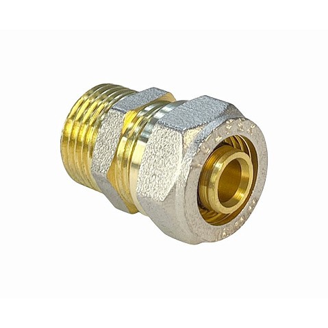 Муфта латунная для PEX труб 16-3/4'' PN 10 обжимная никелированная Valfex VF.302.N  купить в Краснодаре | "Проконсим"
