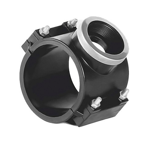 Седелки болтовые НПВХ DN 90-225 PN 10 с внутренней резьбой Хемкор купить в Краснодаре | "Проконсим" Седелки болтовые НПВХ DN 90-225 PN 10 с внутренней резьбой Хемкор купить в Краснодаре | "Проконсим"