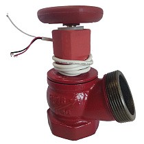 Клапан пожарный чугунный угловой 125гр. DN 50-65 PN 16 КПЧ муфта-штуцер с датчиком ДППК Апогей купить в Краснодаре | "Проконсим"