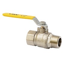 Краны латунные шаровые газовые DN 15-20 PN 25 рычаг муфта-штуцер MVI BV.812 купить в Краснодаре | "Проконсим"