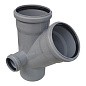 Крестовина ПП для канализации косая 45гр. DN 110-110-50 с уплотнительным кольцом РТП купить в Краснодаре | "Проконсим"