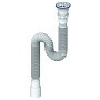 Сифон гофрированный Unicorn D240, 40х50 гибкий отвод, 1 1/2'' х40 чашка из нержавеющей стали, 1500мм купить в Краснодаре | "Проконсим"