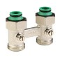 Узел нижнего подключения MVI TR.415.0505 DN 20 PN 10 прямой двухтрубный шаровой затвор 20-3/4'' под евроконус, муфта купить в Краснодаре | "Проконсим"